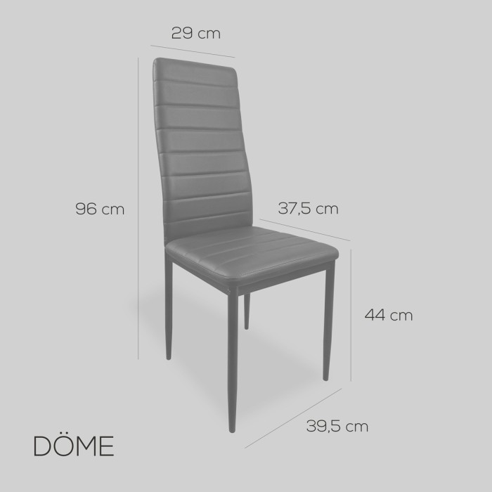 Pack de Taula menjador + 6 Cadires Tapissades a Polipiel| Saló