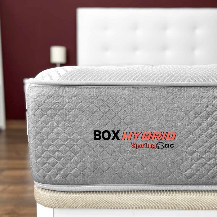 Colchón Hibrido Box Hybrid Muelles Ensacados + Viscoelástica - Barcelona Confort Colchón Hibrido Box Hybrid Muelles Ensacados + Viscoelástica - Barcelona Confort