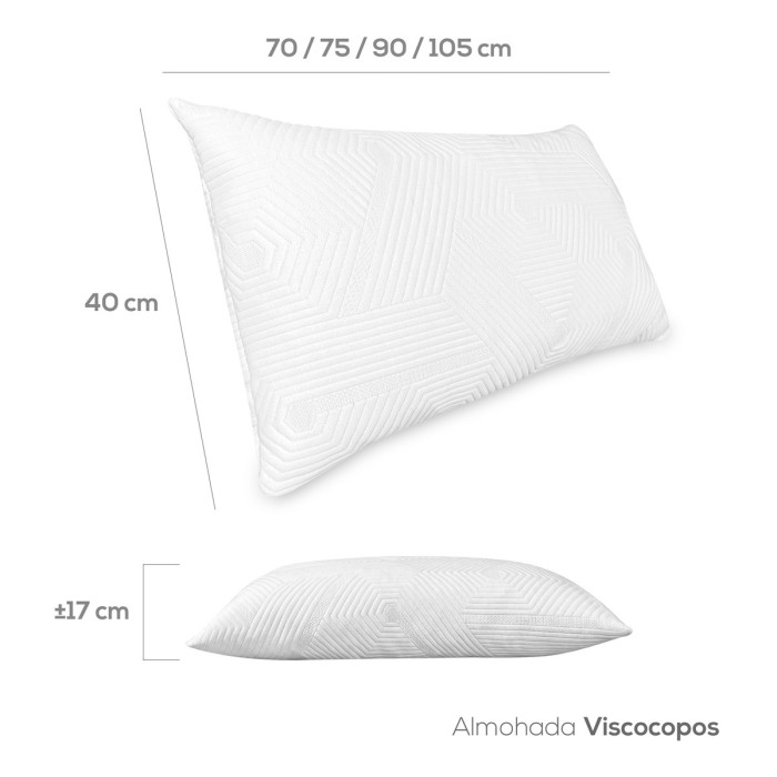 Pack 2 Almohadas de Copos de Viscoelástica Pack 2 Almohadas de Copos de Viscoelástica