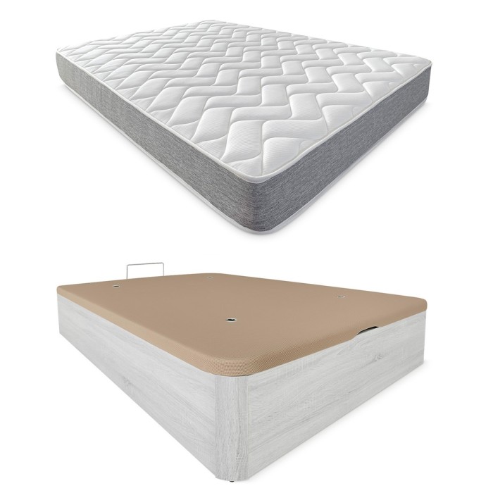 Pack Colchón Viscoelástico Viscotec Reversible + Canapé Madera Reforzado XL Pack Colchón Viscoelástico Viscotec Reversible + Canapé Madera Reforzado XL