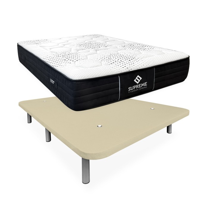 Oferta Pack Matalàs Híbrid Supreme + Base Entapissada 3D Reforçada