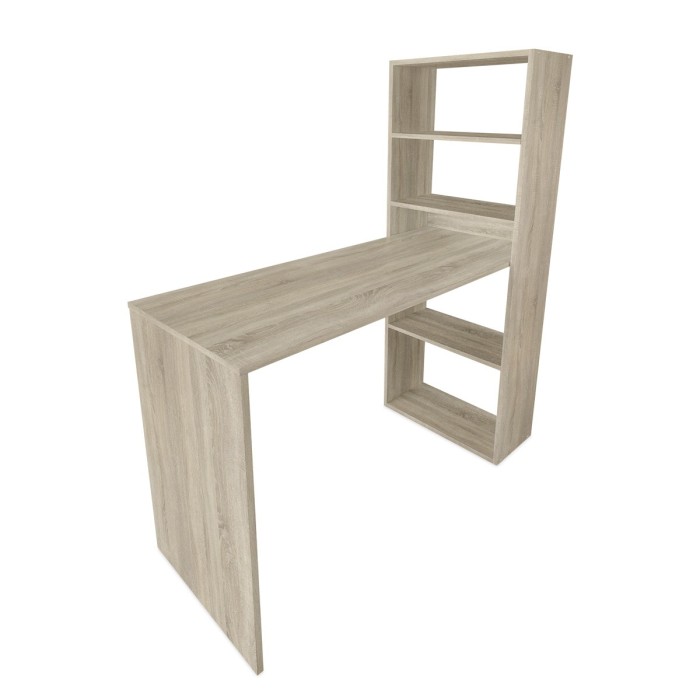 Taula Escriptori amb Prestatgeria Fàcil Muntatge - Barcelona Confort Taula Escriptori amb Prestatgeria Fàcil Muntatge - Barcelona Confort