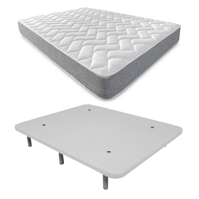 Colchón Viscotec + Base tapizada reforzada 3D Colchón Viscotec + Base tapizada reforzada 3D