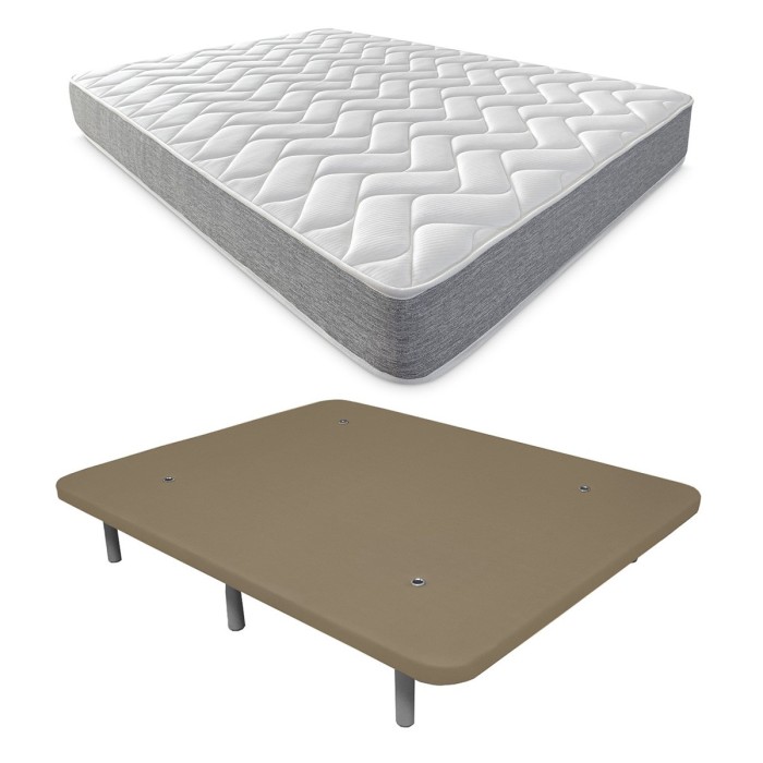 Colchón Viscotec + Base tapizada reforzada 3D Colchón Viscotec + Base tapizada reforzada 3D