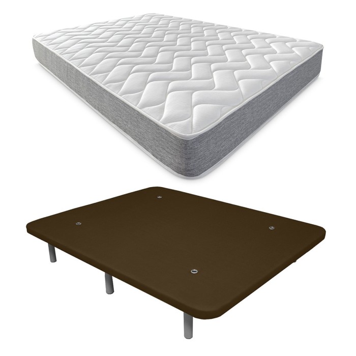 Colchón Viscotec + Base tapizada reforzada 3D Colchón Viscotec + Base tapizada reforzada 3D