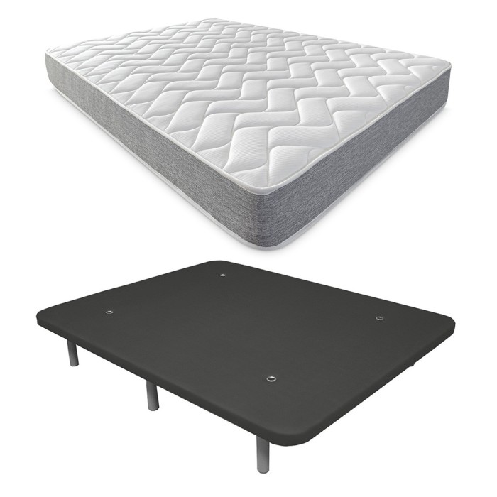 Colchón Viscotec + Base tapizada reforzada 3D Colchón Viscotec + Base tapizada reforzada 3D