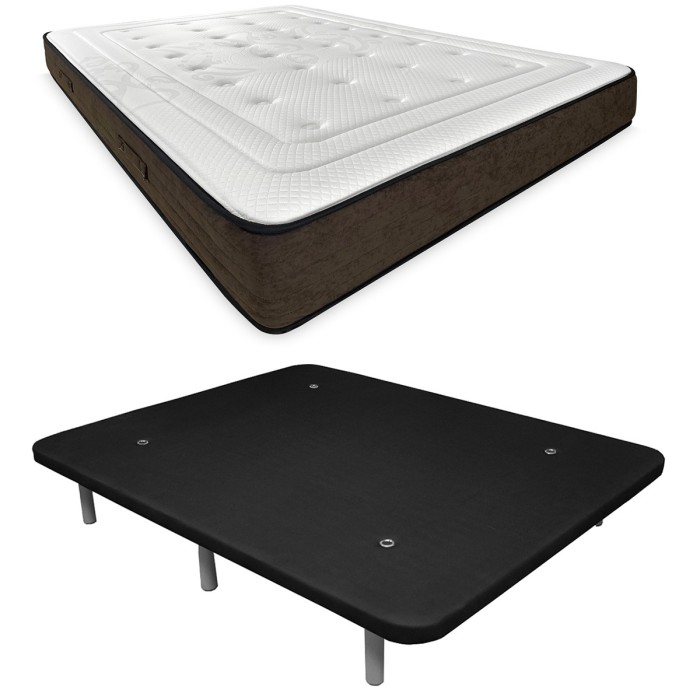 Colchón Viscoelástico Kloe + Base Tapizada 3D