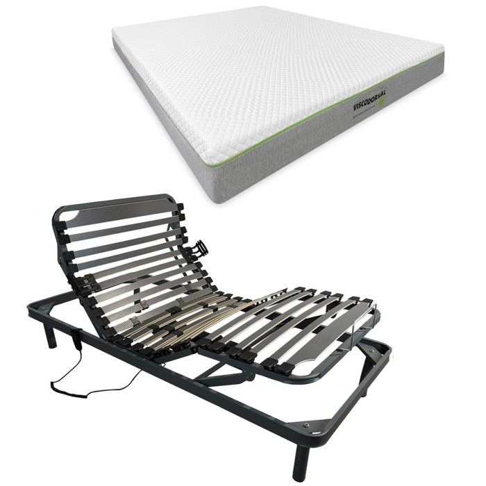 Colchón Viscoelástico Viscodorsal + Cama Articulada Ergomedic Pro Reforzada Colchón Viscoelástico Viscodorsal + Cama Articulada Ergomedic Pro Reforzada